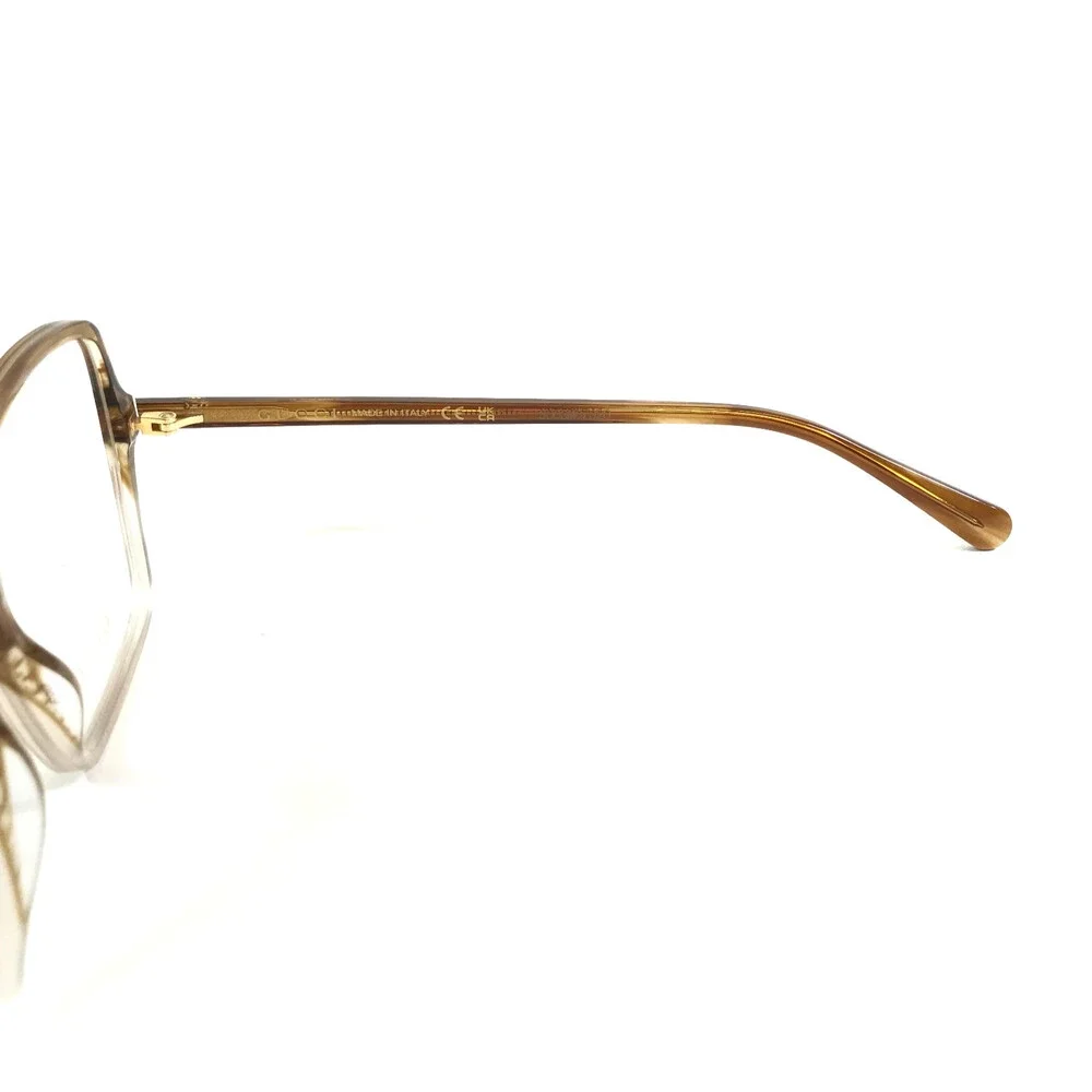 Gucci Eyeglasses Frames GG1003O 003 Striped Brown Fade Square Full Rim 53-16-140